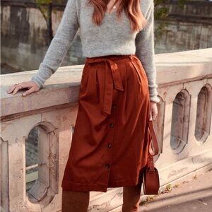 Sezane Zia Skirt. Tomette - Size 34